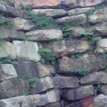 4m high rock retaining wall