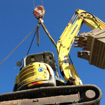 6 Tonne excavator craned